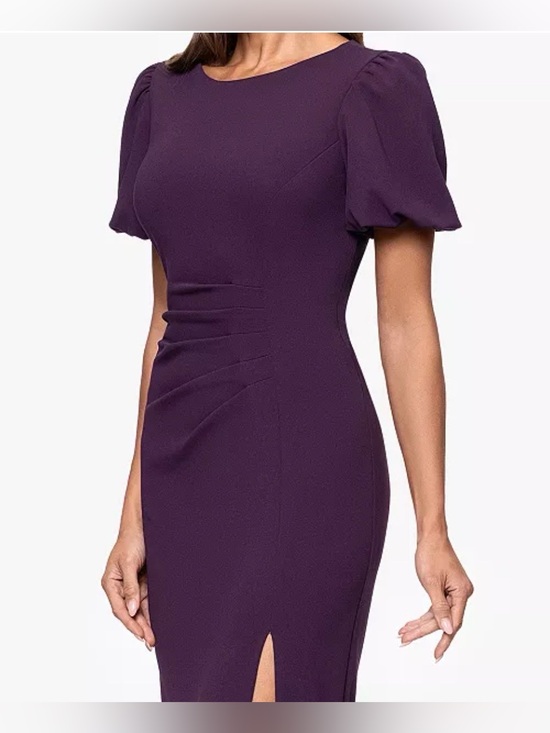 Xscape Dresses & Skirts - XSCAPE
Women's Scuba Crepe Boat-Neck Long
Sheath Dress